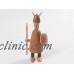  Creative Wood Knife Vikings Doll Cute Home Decor Kids' Gift New 17CM/6.7IN   163075893131